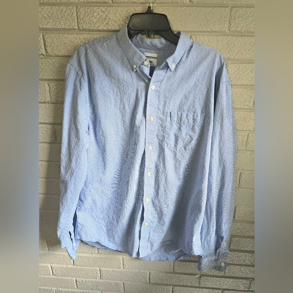 OLD NAVY BUTTON UP MENS SLIM FIT XL